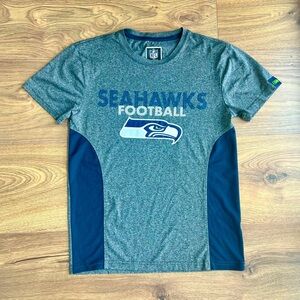 NFL Seattle Seahawks Football lightweight shirt grey & navy blue size S